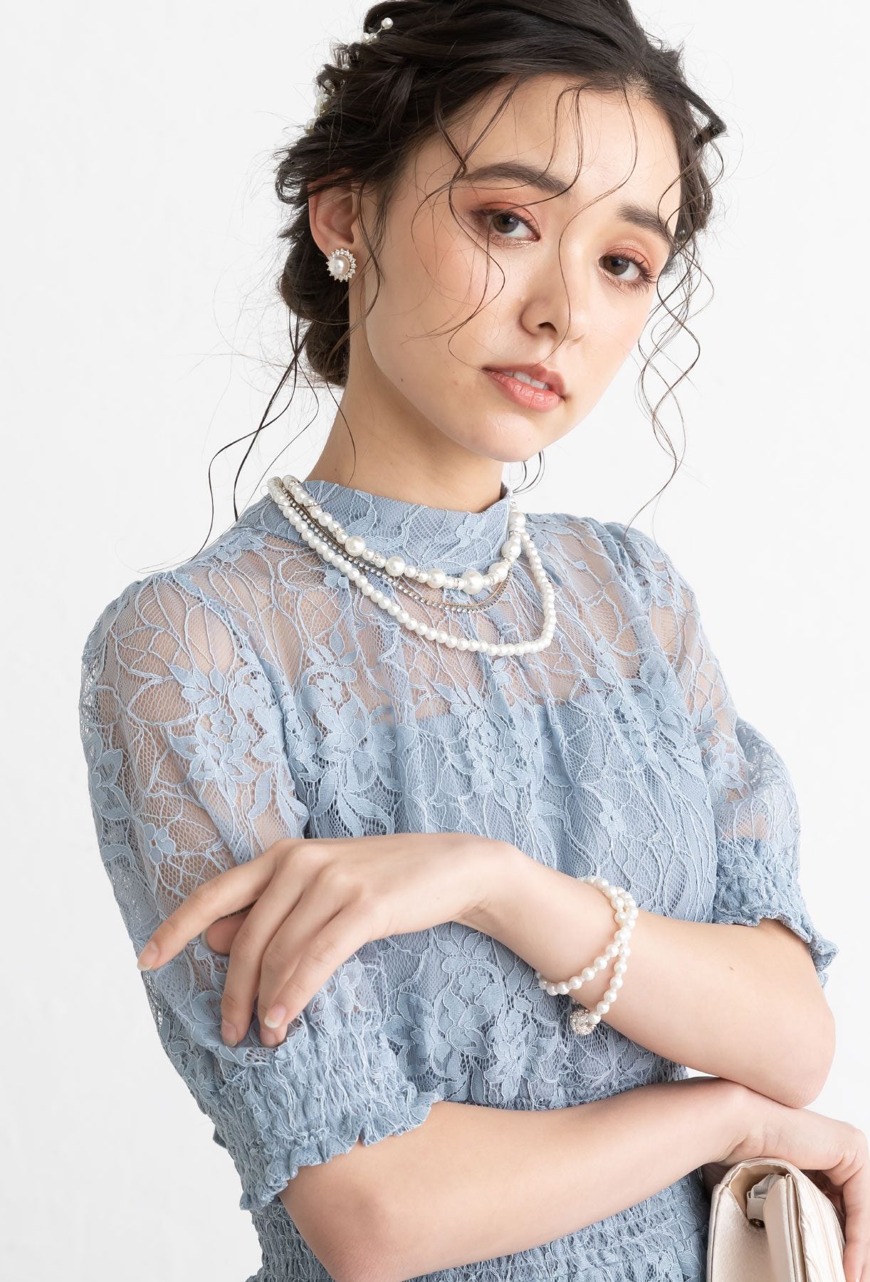 おしゃれ ネックレス かわいい 結婚式 人気 トレンド 二次会 華奢 ゴールド 韓国 インスタグラマー 最新 パール