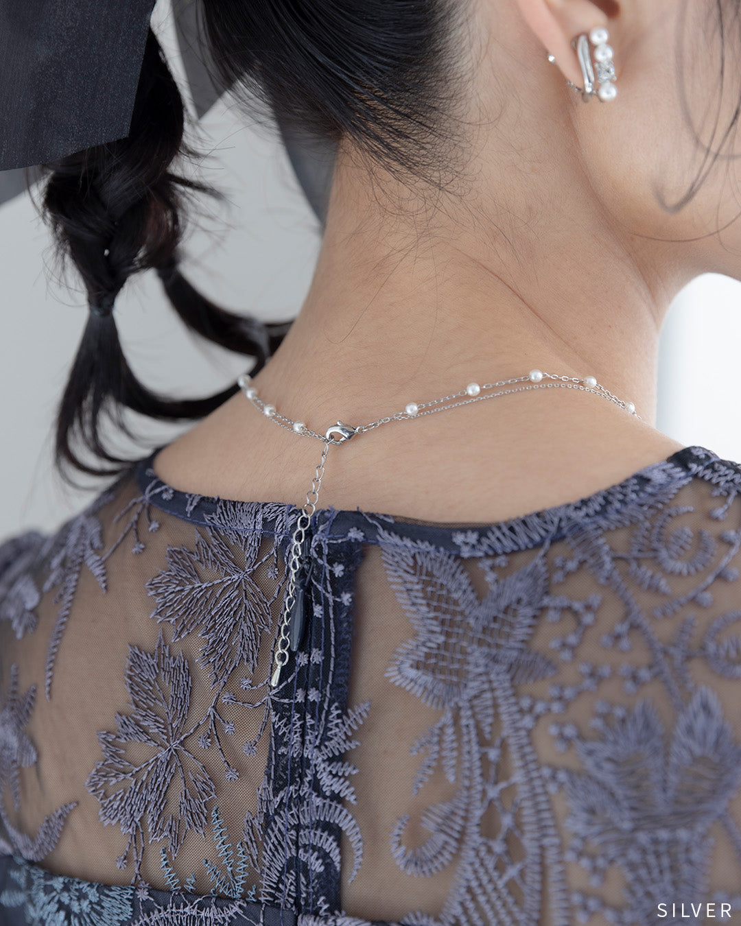 2連パールネックレス 10195