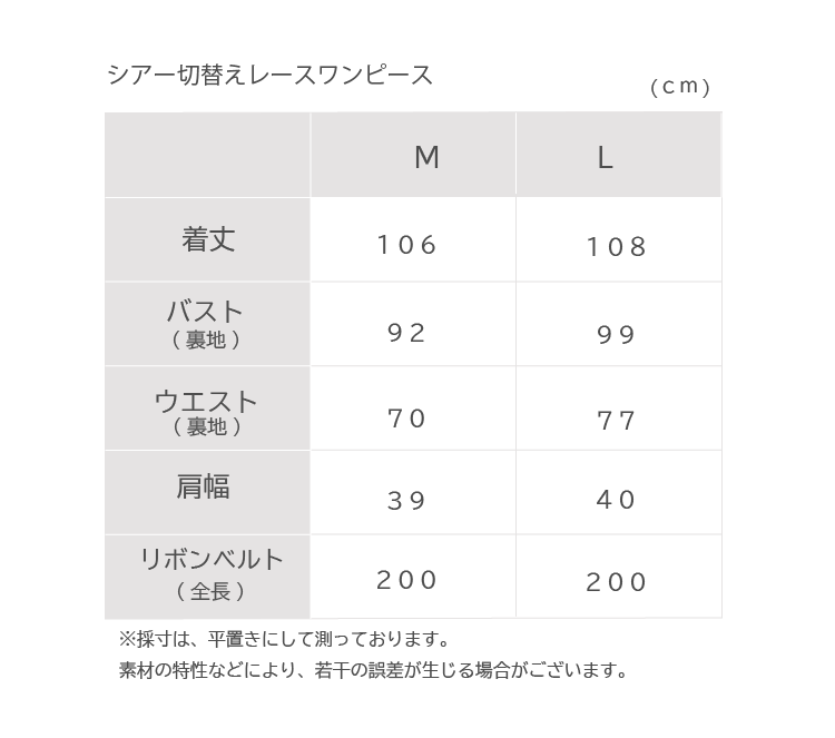 シアー切替えレースワンピース 105017ブラック×ベージュ