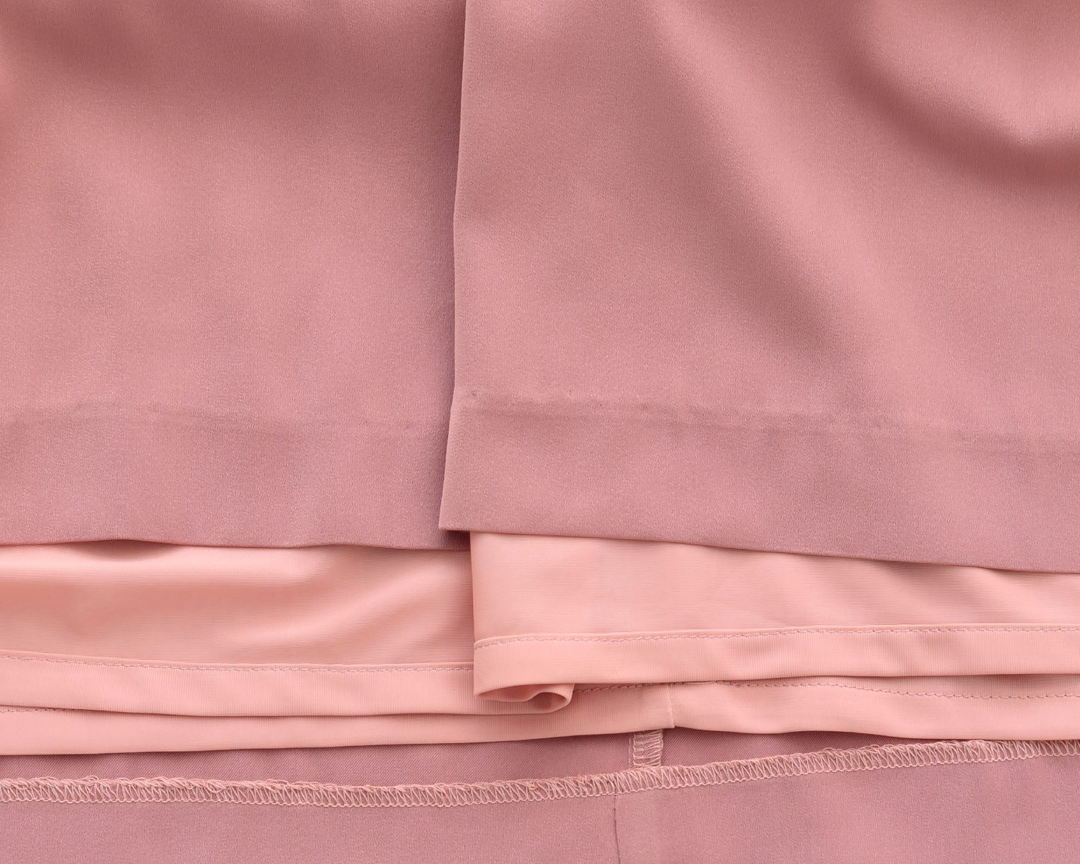 バックリボンピンタックドレス 105025ダスティブルー