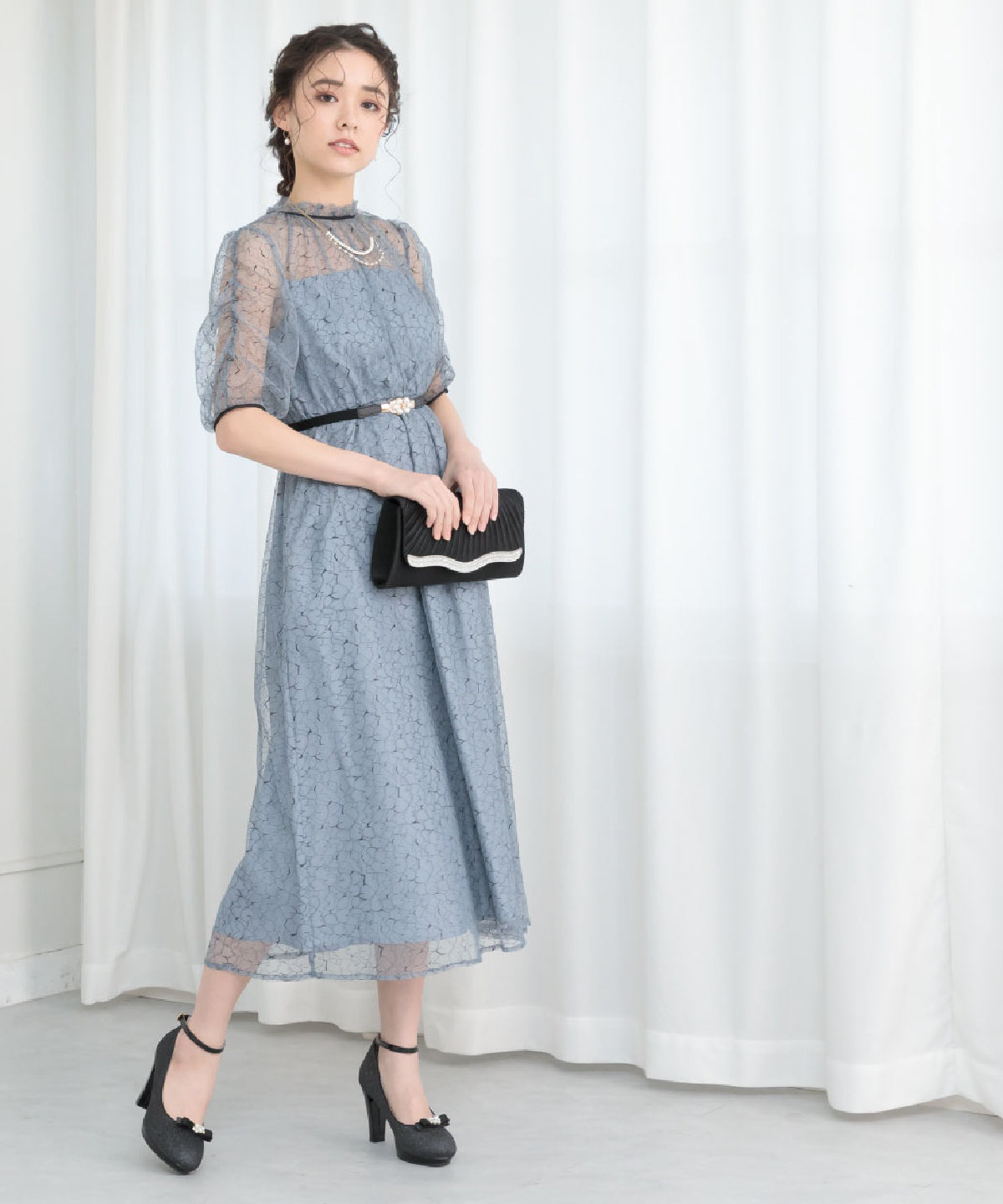 大きいサイズ 細見え 着やせ おしゃれ 二次会 パーティードレス ドレス 結婚式 人気 韓国 かわいい 袖あり 袖つき レース 成人式 ワンピース 10代 20代 30代 40代 ポケット チュール リボンドレス 体型カバー お呼ばれ 大きいサイズリボン 小さいサイズ お揃い 色違い 上品 秋 冬 同窓会 謝恩会 150cm 低身長 レース