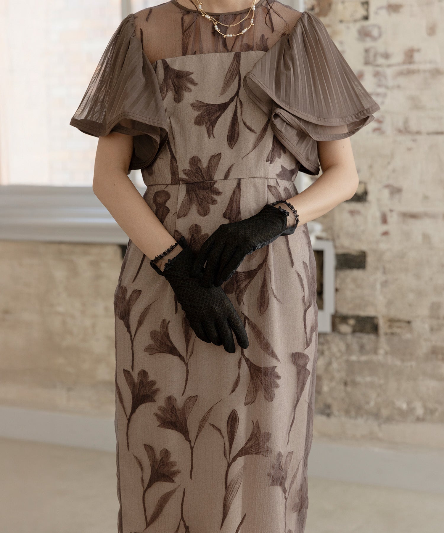 【タッチパネル対応 】 レースグローブ 16051