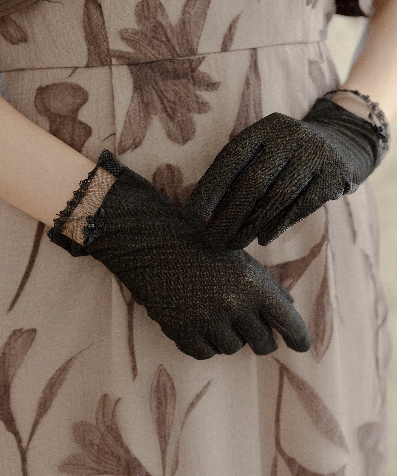 【タッチパネル対応 】 レースグローブ 16051