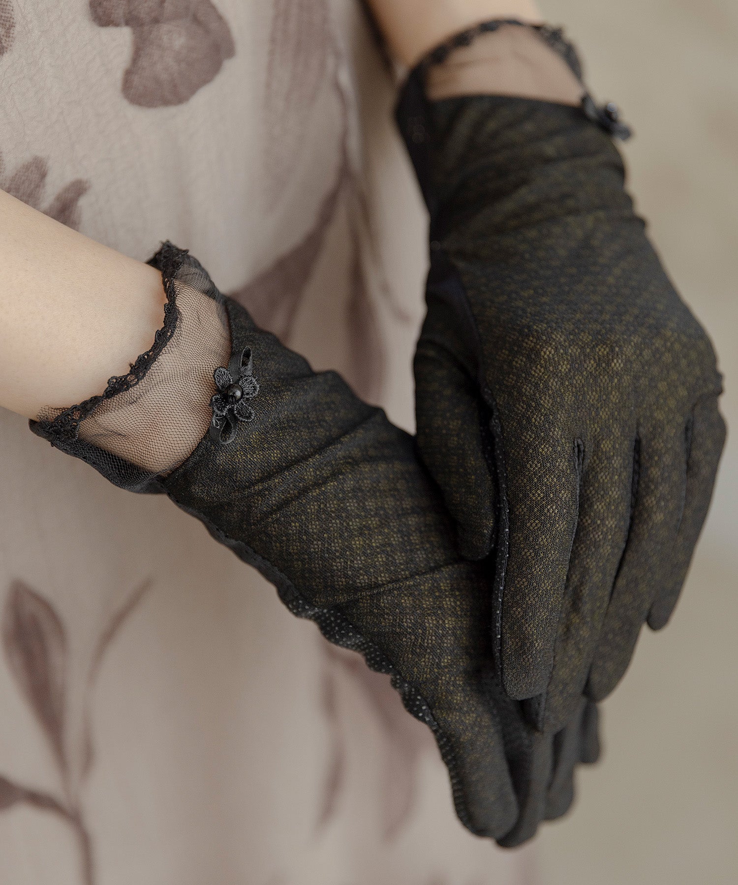 【タッチパネル対応 】 レースグローブ 16051