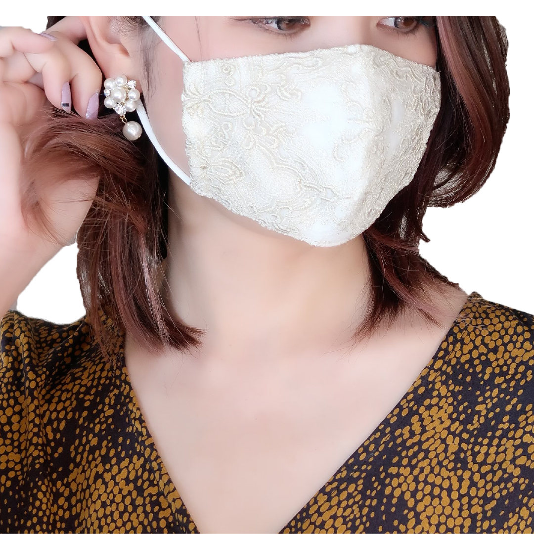 ドレスマスク オーガンジー巾着付き -Gorgeous- 996024【日本製】