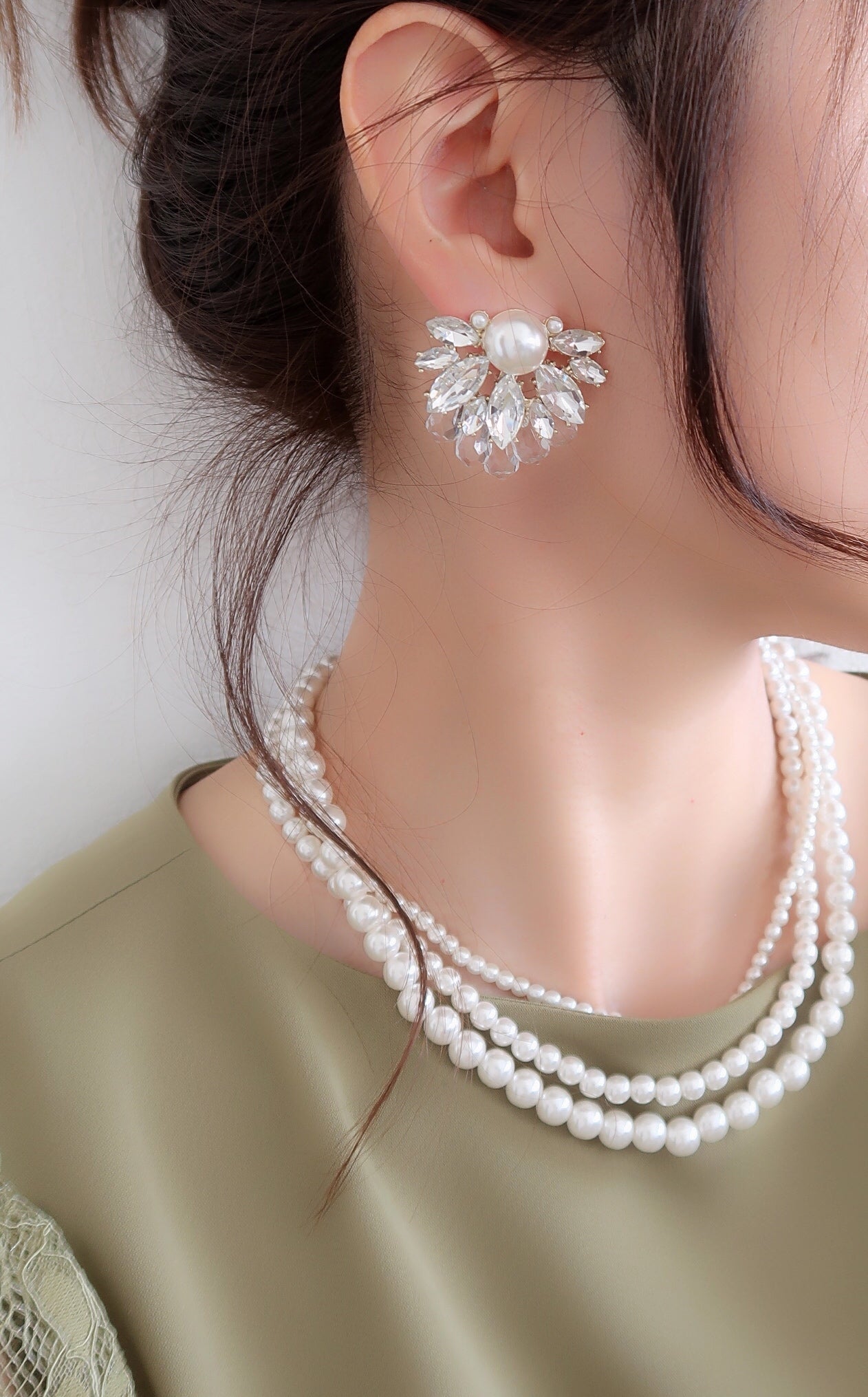 結婚式 おしゃれ ピアス イヤリング 人気 トレンド 韓国 ビジュー パール 二次会 インスタグラマー ゴールド アクセサリー