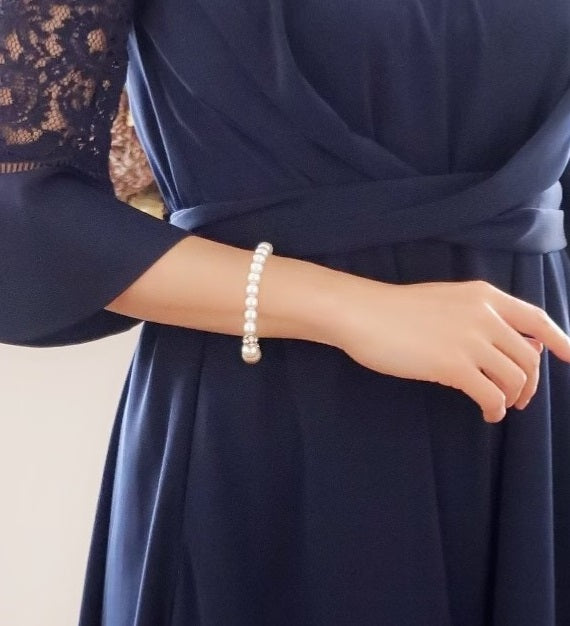 おしゃれ かわいい ブレスレット 結婚式 二次会 韓国 ランキング 華奢 ゴールド パール