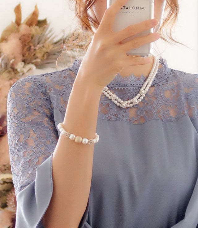 おしゃれ かわいい ブレスレット 結婚式 二次会 韓国 ランキング 華奢 ゴールド パール