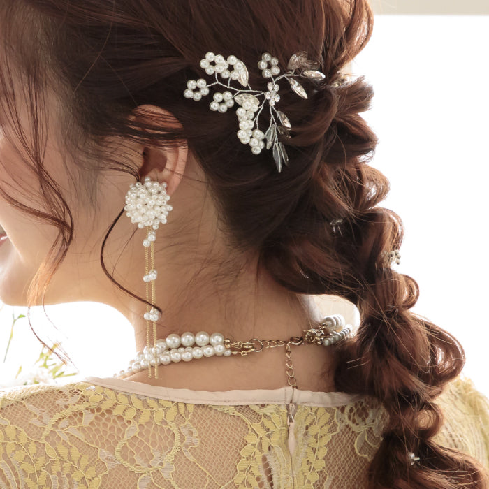 結婚式 おしゃれ ピアス イヤリング 人気 トレンド 韓国 ビジュー パール 二次会 インスタグラマー ゴールド アクセサリー