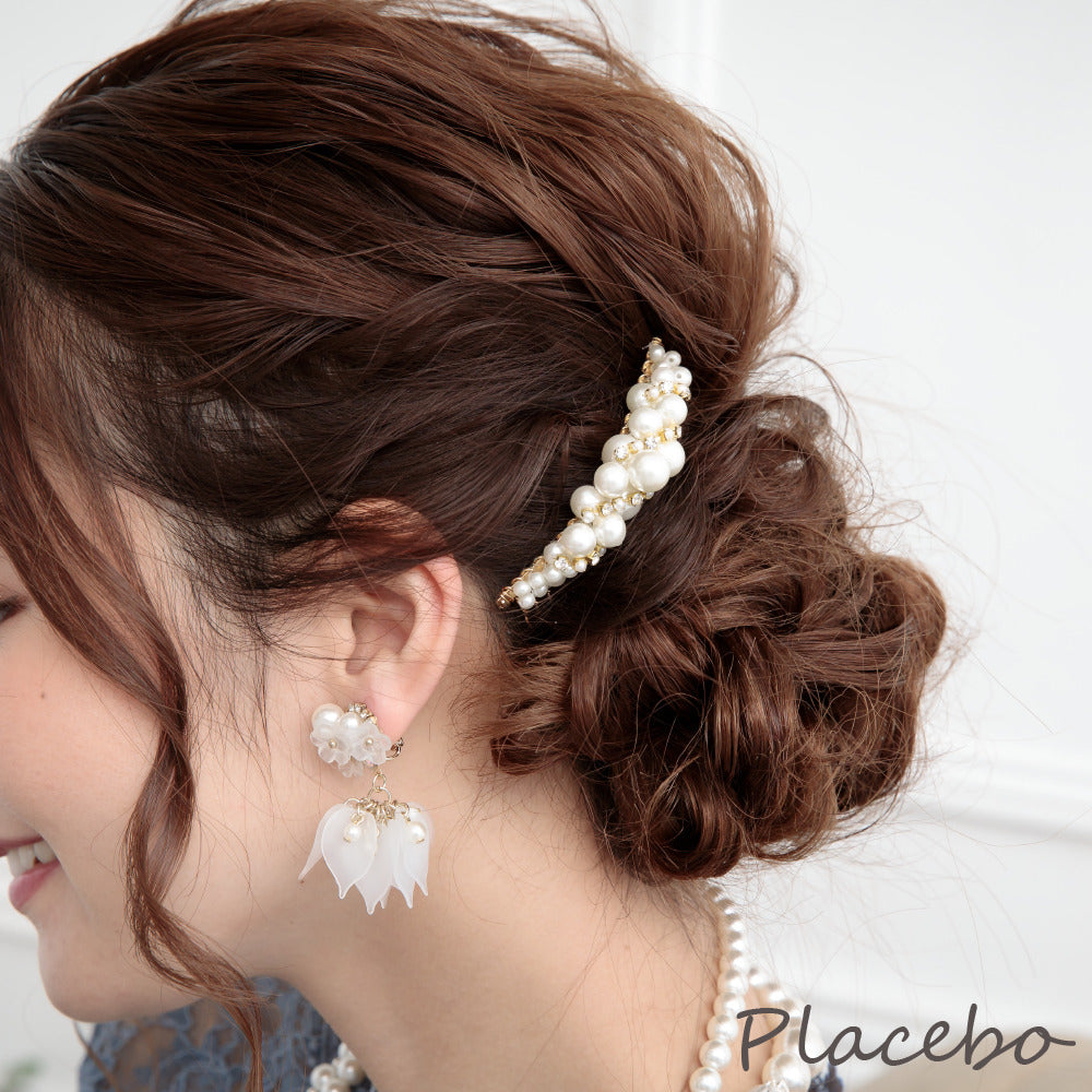 結婚式 ヘアアクセサリー バレッタ かわいい ヘアピン おしゃれ 人気 韓国 ランキング ゴールド 二次会 謝恩会 パーティー ヘアアクセ ヘッドドレス
