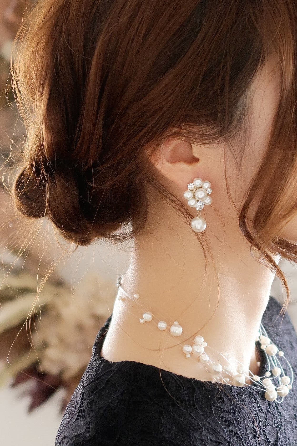 結婚式 おしゃれ ピアス イヤリング 人気 トレンド 韓国 ビジュー パール 二次会 インスタグラマー ゴールド アクセサリー