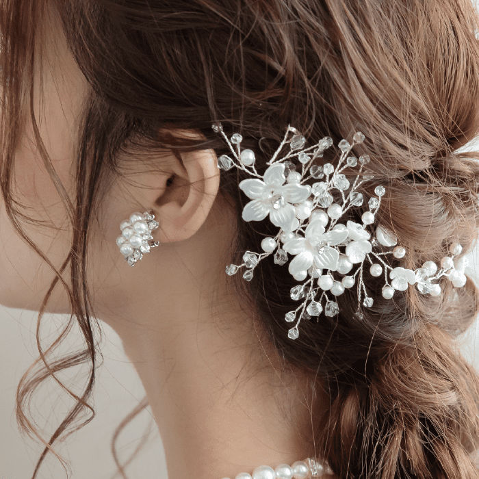 結婚式 ヘアアクセサリー バレッタ かわいい ヘアピン おしゃれ 人気 韓国 ランキング ゴールド 二次会 謝恩会 パーティー ヘアアクセ ヘッドドレス
