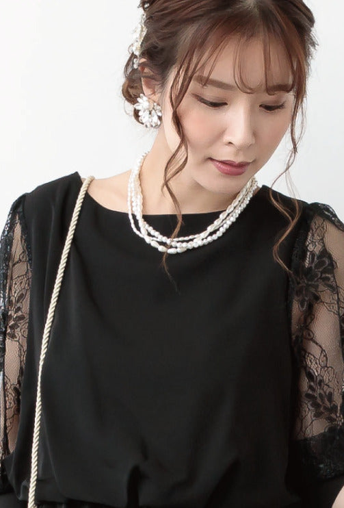 おしゃれ ネックレス かわいい 結婚式 人気 トレンド 二次会 華奢 ゴールド 韓国 インスタグラマー 最新 パール