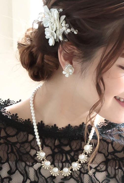 おしゃれ ネックレス かわいい 結婚式 人気 トレンド 二次会 華奢 ゴールド 韓国 インスタグラマー 最新 パール