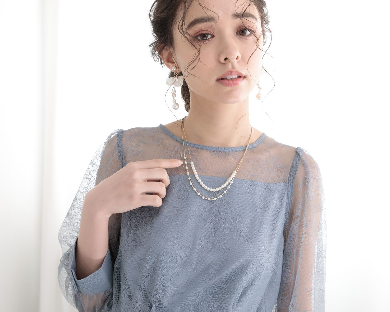 おしゃれ ネックレス かわいい 結婚式 人気 トレンド 二次会 華奢 ゴールド 韓国 インスタグラマー 最新 パール