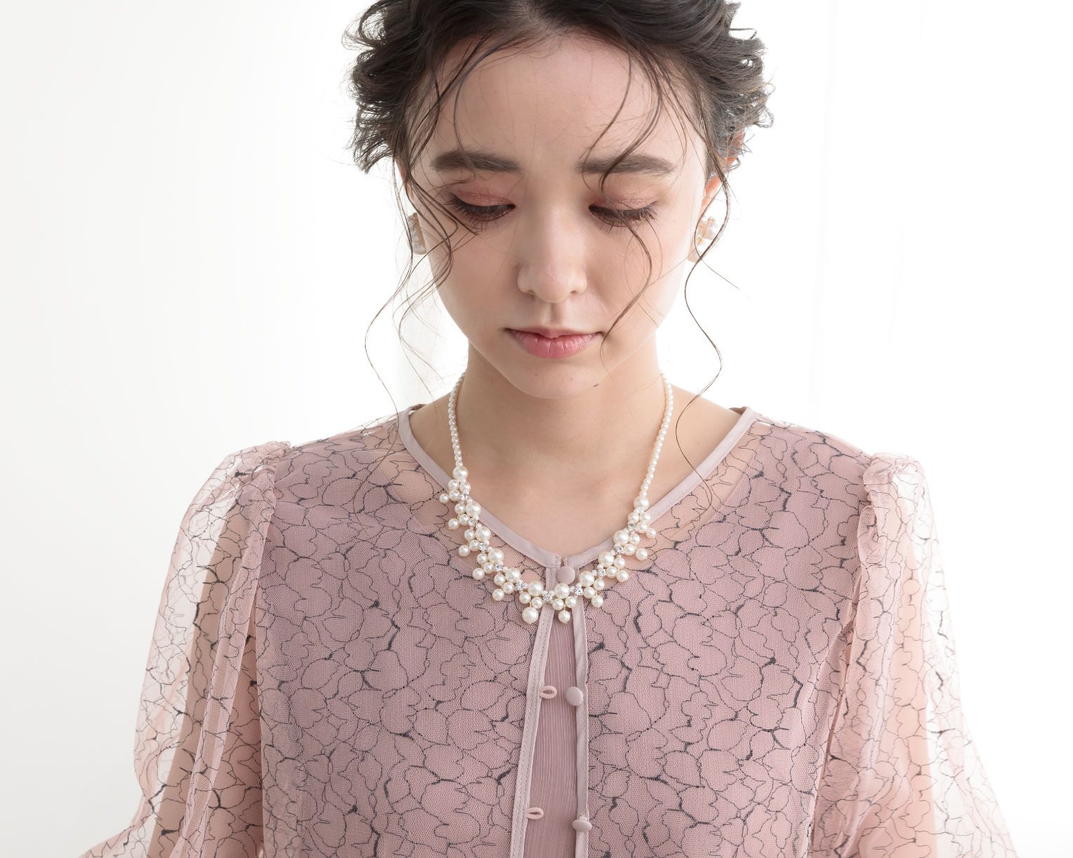 おしゃれ ネックレス かわいい 結婚式 人気 トレンド 二次会 華奢 ゴールド 韓国 インスタグラマー 最新 パール
