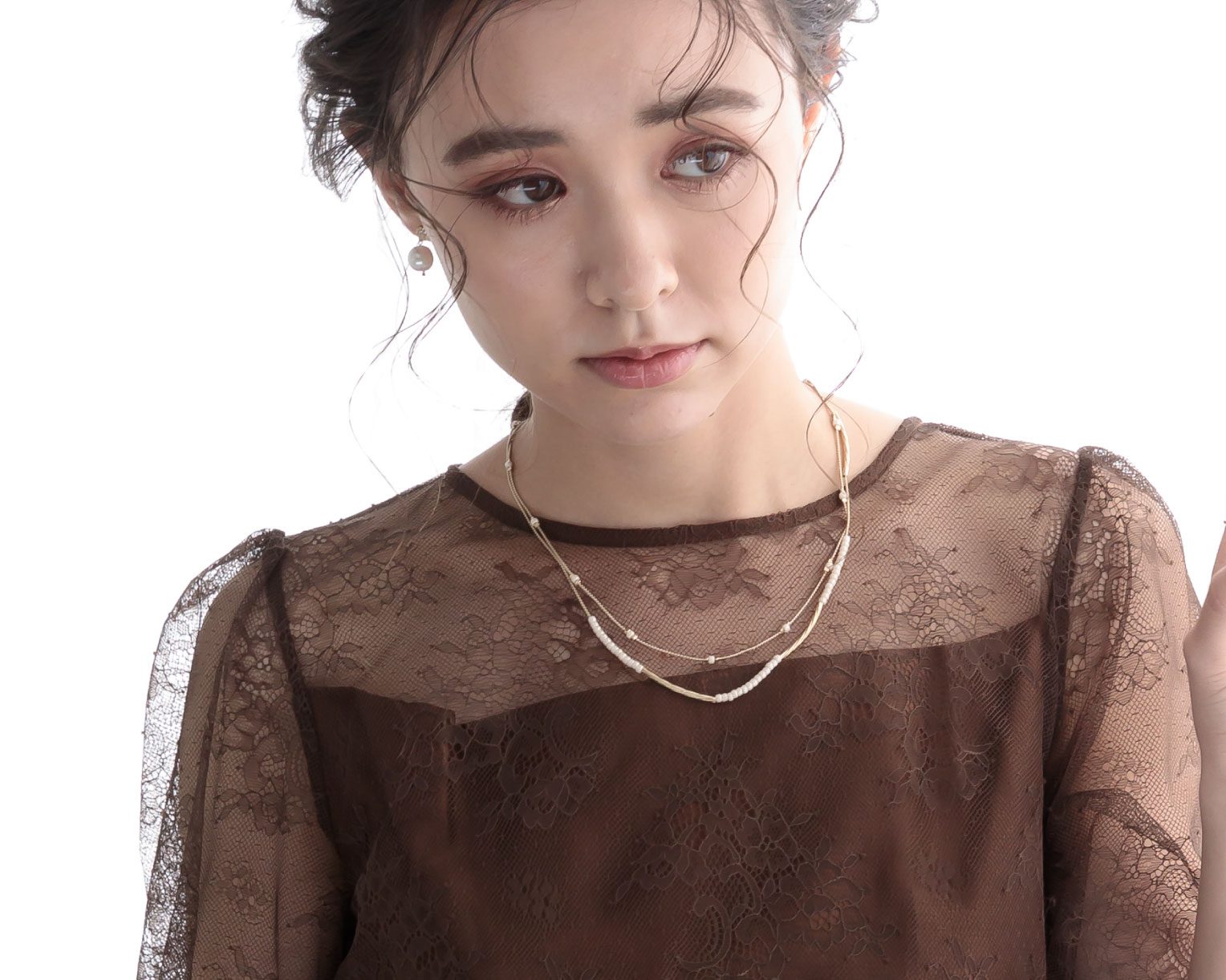 おしゃれ ネックレス かわいい 結婚式 人気 トレンド 二次会 華奢 ゴールド 韓国 インスタグラマー 最新 パール