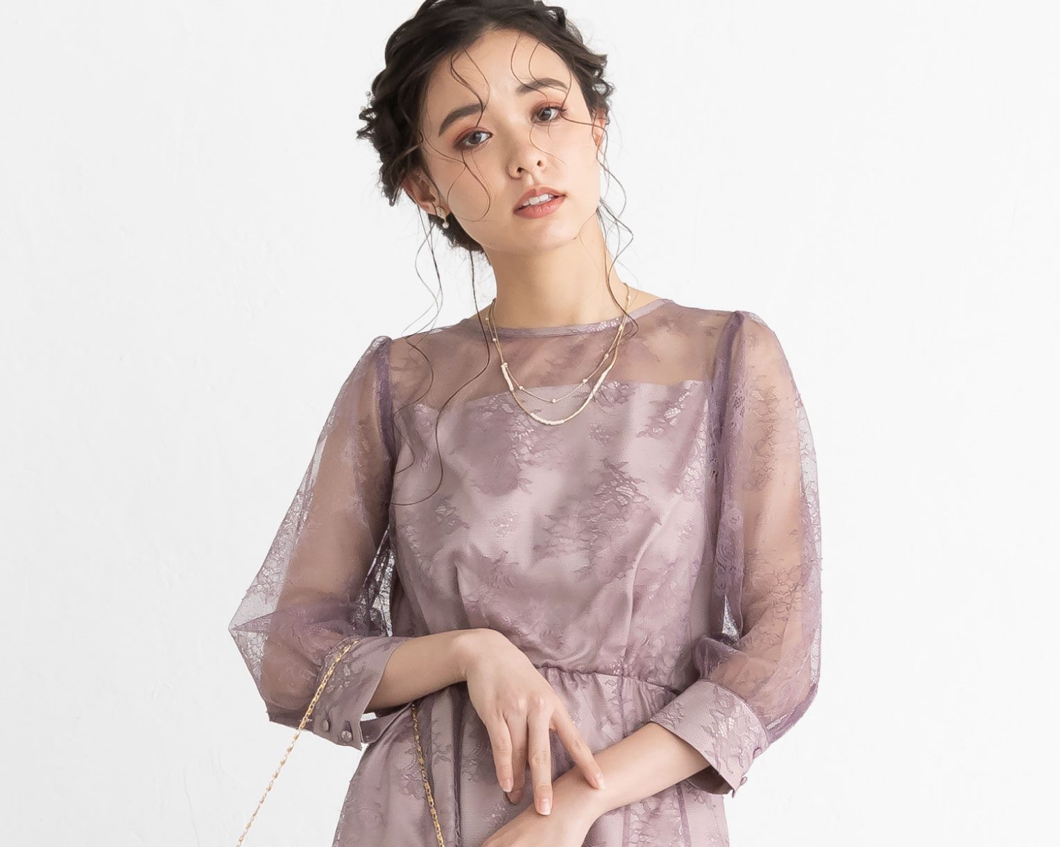 おしゃれ ネックレス かわいい 結婚式 人気 トレンド 二次会 華奢 ゴールド 韓国 インスタグラマー 最新 パール