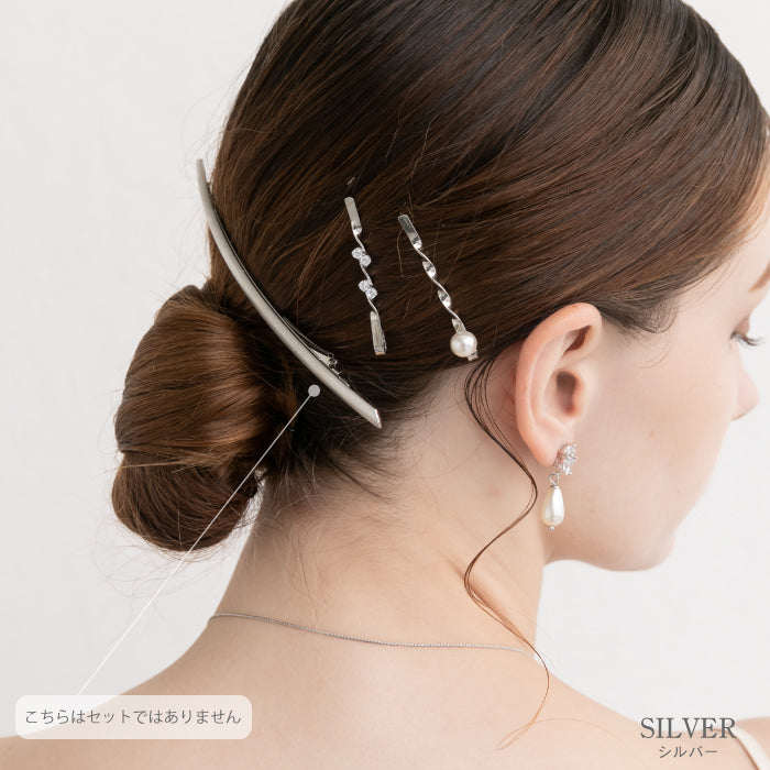 結婚式 ヘアアクセサリー バレッタ かわいい ヘアピン おしゃれ 人気 韓国 ランキング ゴールド 二次会 謝恩会 パーティー ヘアアクセ ヘッドドレス