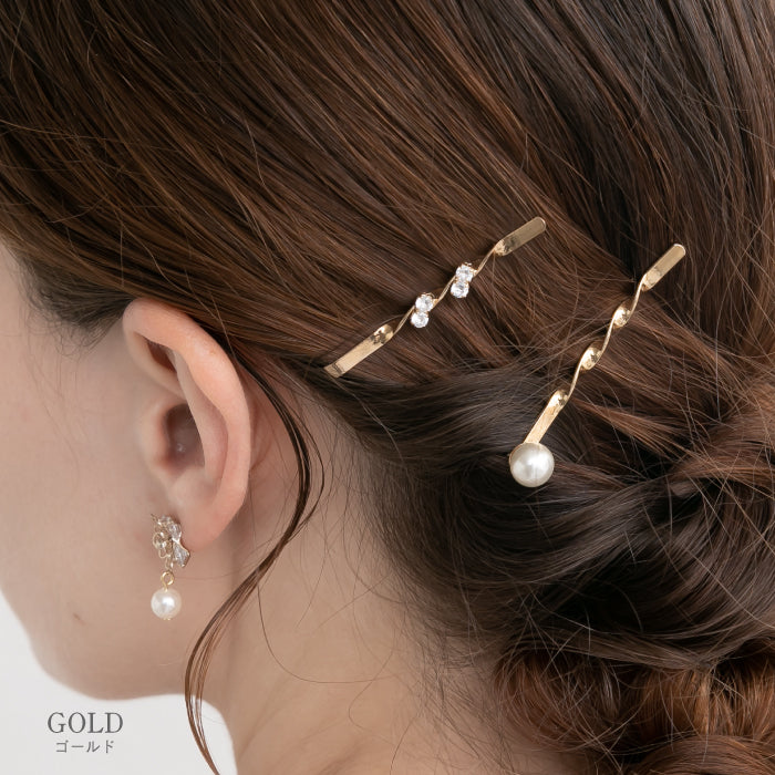 結婚式 ヘアアクセサリー バレッタ かわいい ヘアピン おしゃれ 人気 韓国 ランキング ゴールド 二次会 謝恩会 パーティー ヘアアクセ ヘッドドレス