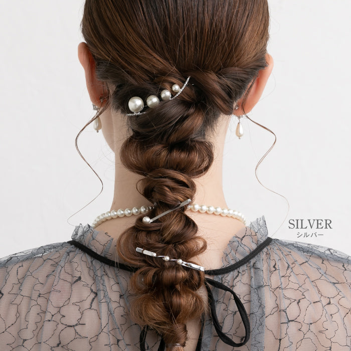 結婚式 ヘアアクセサリー バレッタ かわいい ヘアピン おしゃれ 人気 韓国 ランキング ゴールド 二次会 謝恩会 パーティー ヘアアクセ ヘッドドレス