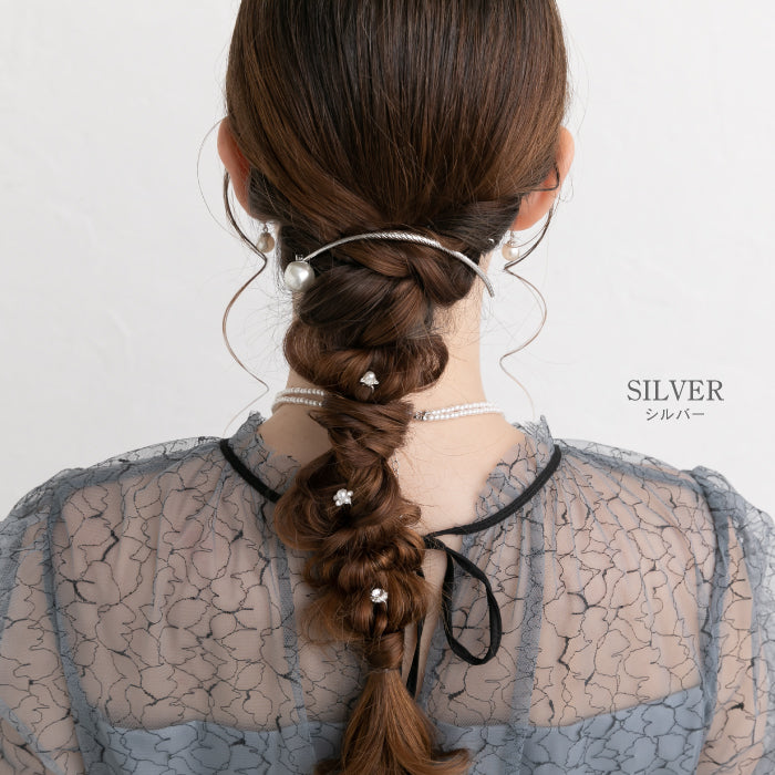 結婚式 ヘアアクセサリー バレッタ かわいい ヘアピン おしゃれ 人気 韓国 ランキング ゴールド 二次会 謝恩会 パーティー ヘアアクセ ヘッドドレス