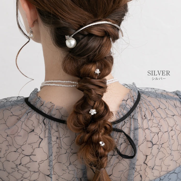 結婚式 ヘアアクセサリー バレッタ かわいい ヘアピン おしゃれ 人気 韓国 ランキング ゴールド 二次会 謝恩会 パーティー ヘアアクセ ヘッドドレス