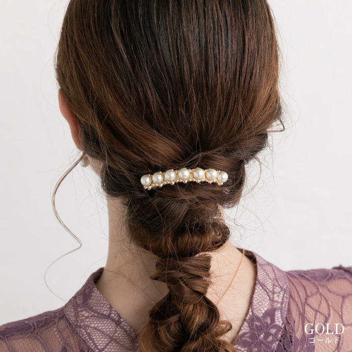 結婚式 ヘアアクセサリー バレッタ かわいい ヘアピン おしゃれ 人気 韓国 ランキング ゴールド 二次会 謝恩会 パーティー ヘアアクセ ヘッドドレス