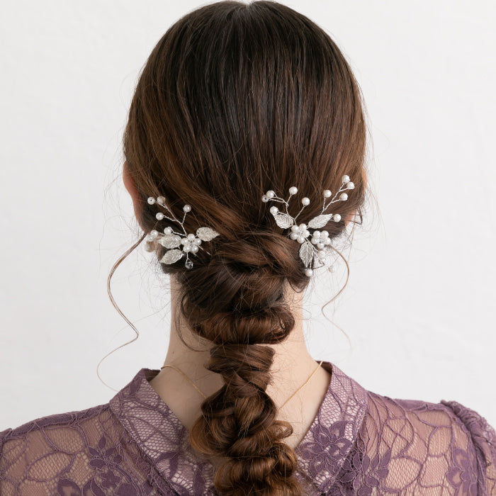結婚式 ヘアアクセサリー バレッタ かわいい ヘアピン おしゃれ 人気 韓国 ランキング ゴールド 二次会 謝恩会 パーティー ヘアアクセ ヘッドドレス