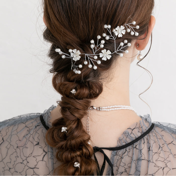 結婚式 ヘアアクセサリー バレッタ かわいい ヘアピン おしゃれ 人気 韓国 ランキング ゴールド 二次会 謝恩会 パーティー ヘアアクセ ヘッドドレス