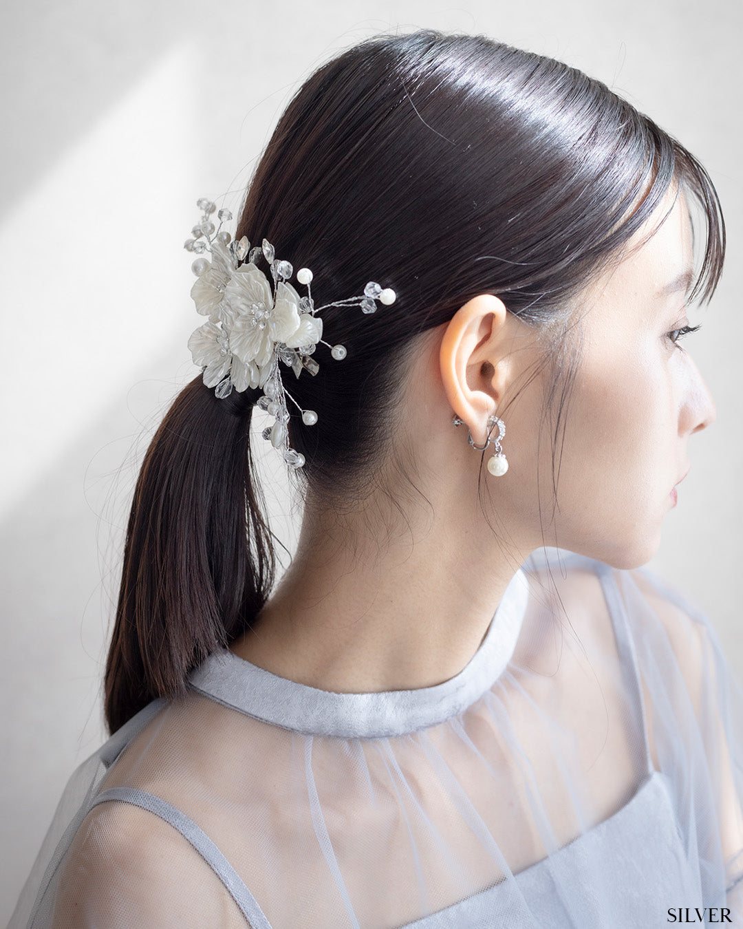 ビジューパールイヤリング/ピアス 50169