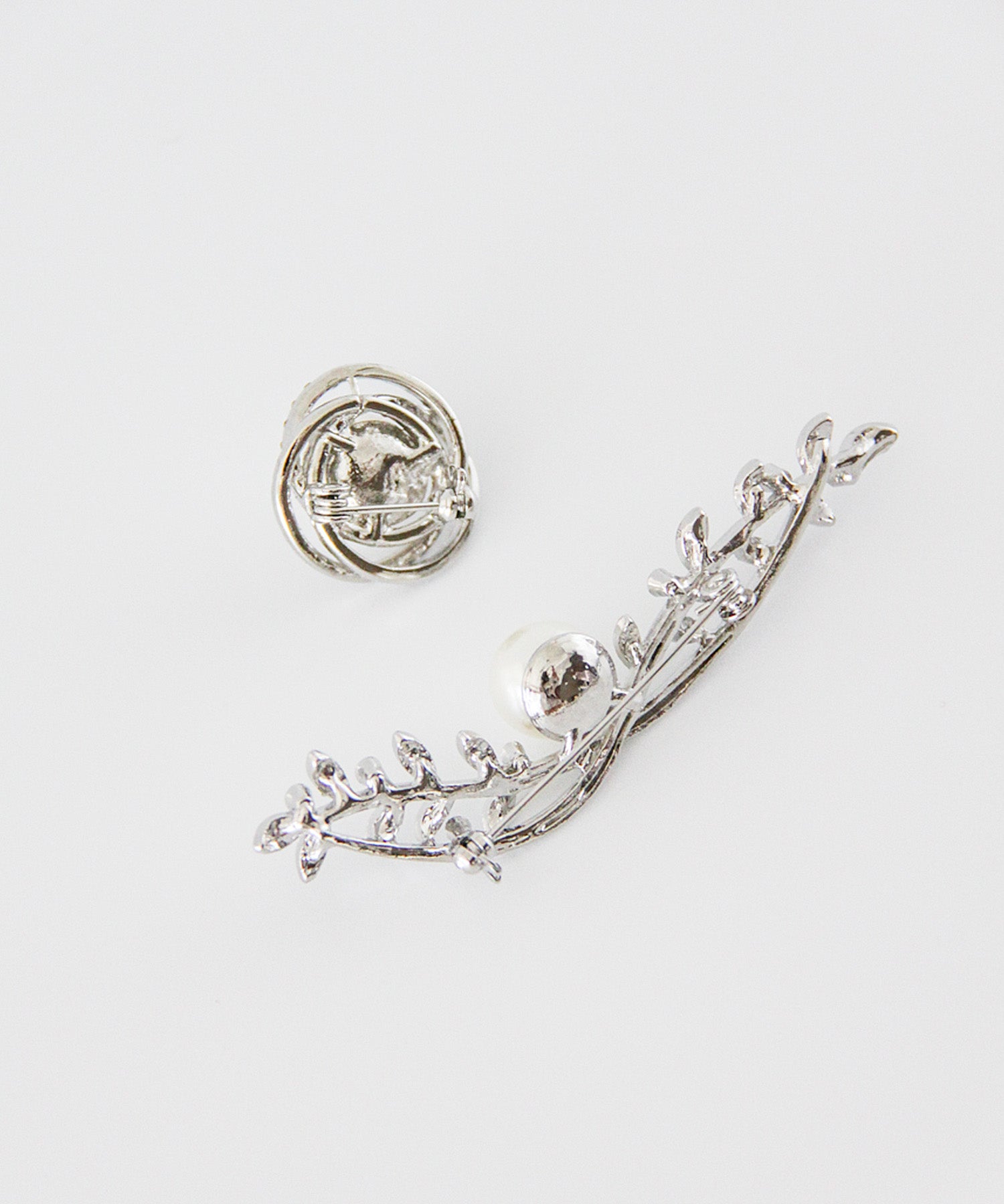 ブローチ2点セット(リーフパール) 56047