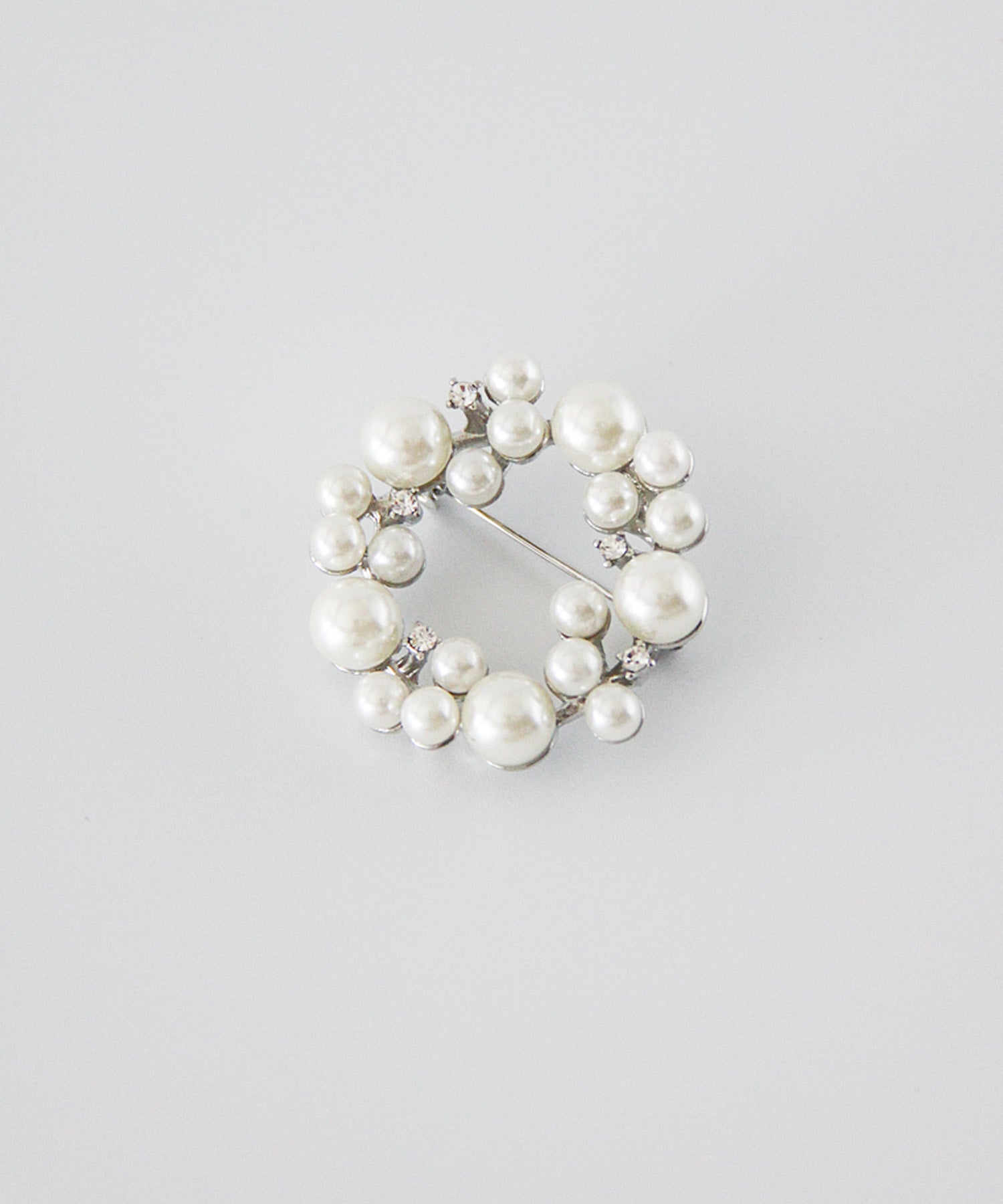 ブローチ2点セット(リースパール) 56049