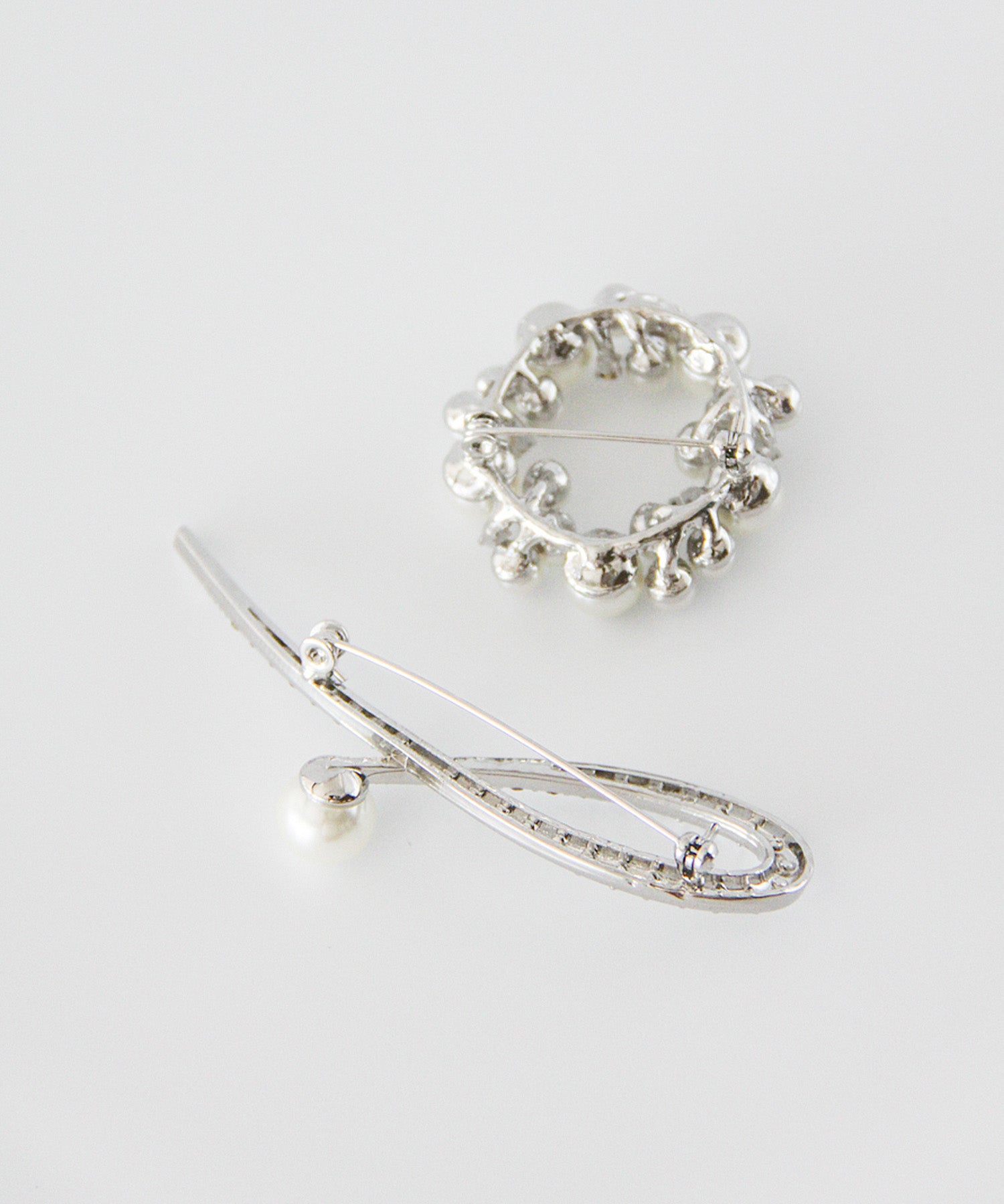 ブローチ2点セット(リースパール) 56049