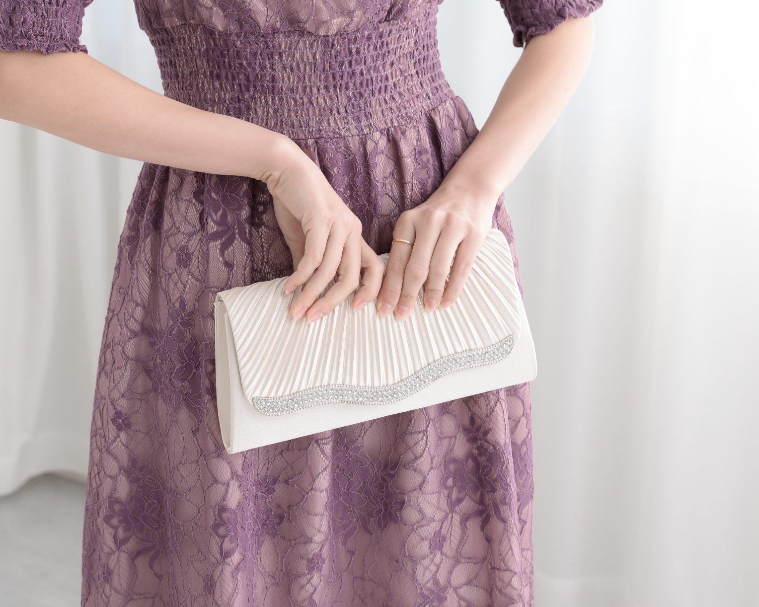 結婚式 BAG バッグ おしゃれ 人気 ふくさ ハンドバッグ サブバッグ かわいい トレンド クラッチバッグ レース 二次会