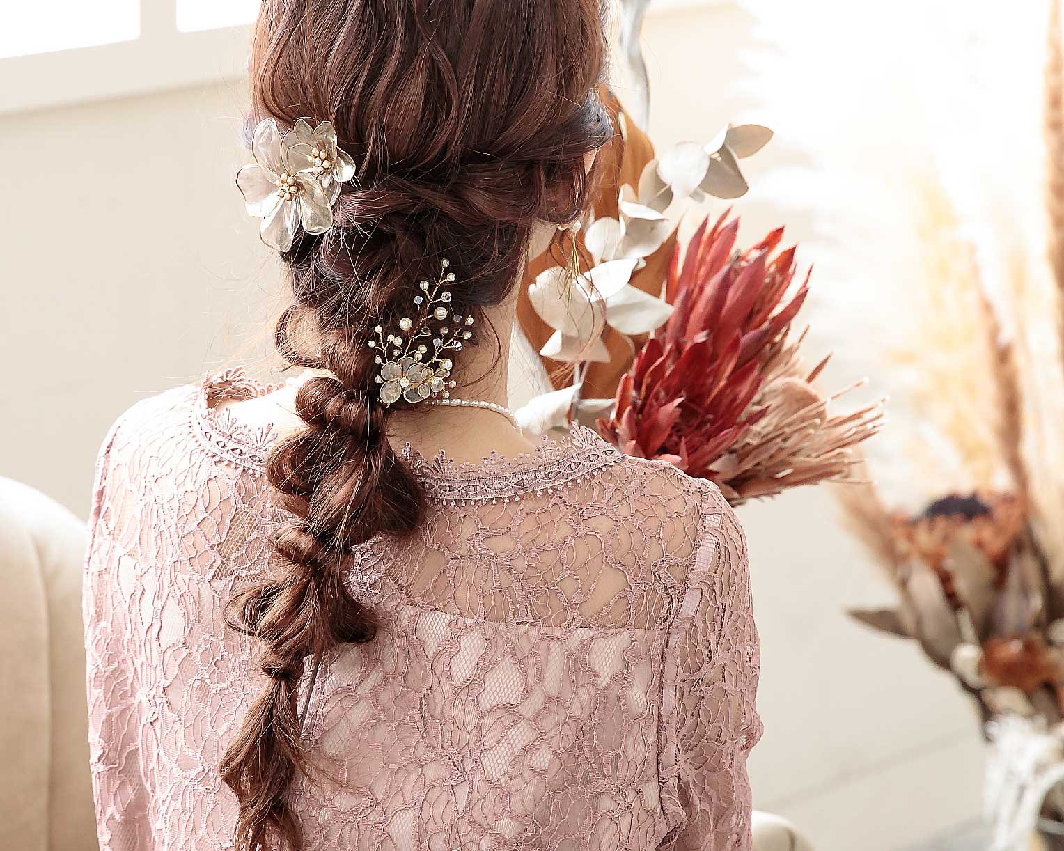 antique flowerコーム bh002