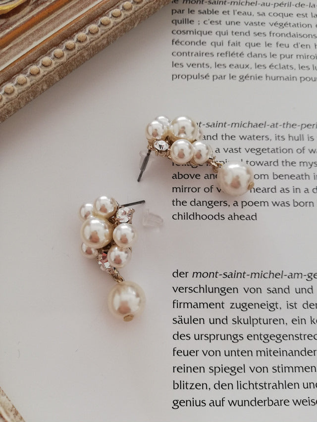 結婚式 おしゃれ ピアス イヤリング 人気 トレンド 韓国 ビジュー パール 二次会 インスタグラマー ゴールド アクセサリー