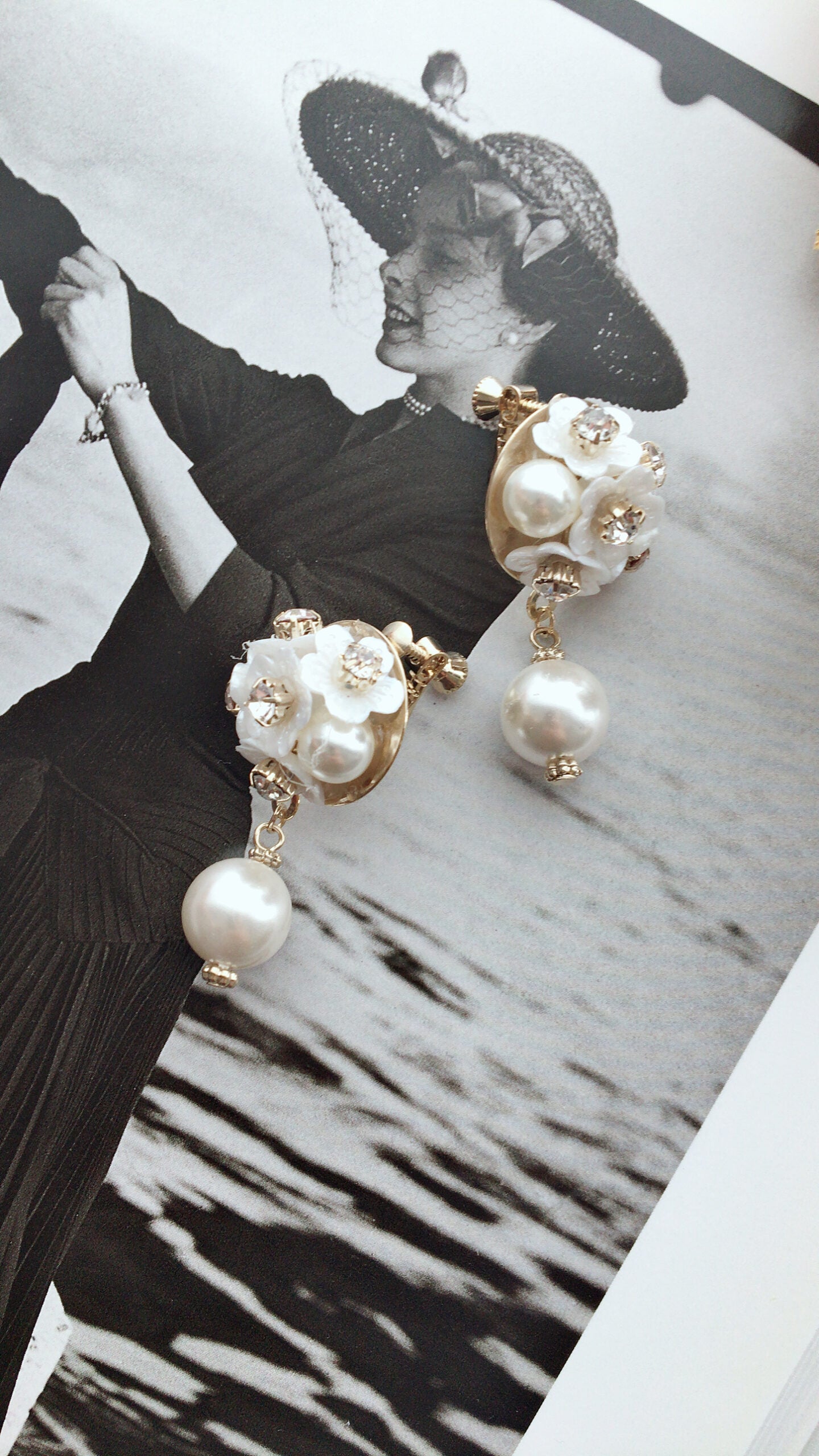 結婚式 おしゃれ ピアス イヤリング 人気 トレンド 韓国 ビジュー パール 二次会 インスタグラマー ゴールド アクセサリー