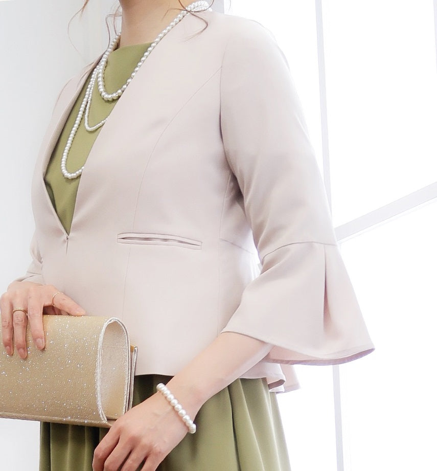 おしゃれ 人気 かわいい 結婚式 ジャケット ボレロ ショール ドレス お呼ばれ 二次会 謝恩会 お見合い 伸縮性 動きやすい ショールカラー ボレロ 二次会 お見合い 通勤コーデ セレモニー ママ 母 式