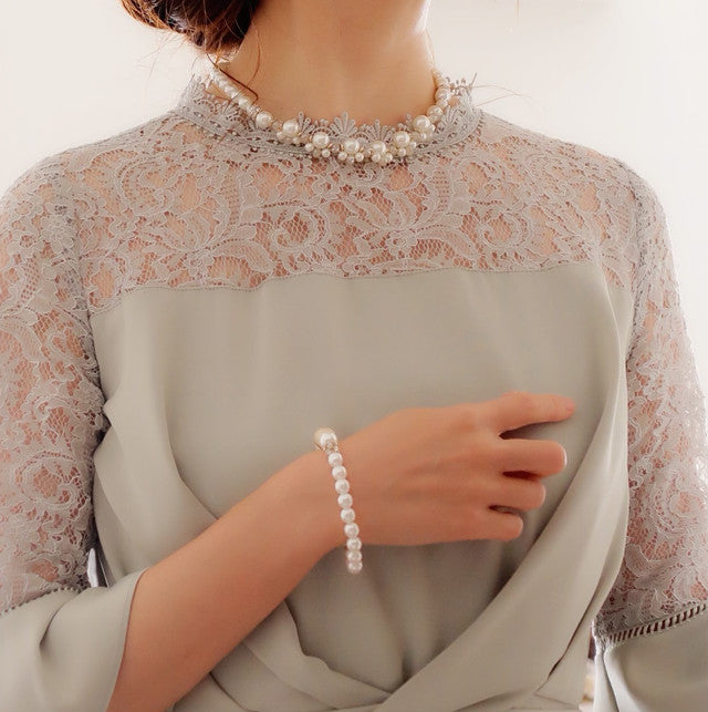 おしゃれ かわいい ブレスレット 結婚式 二次会 韓国 ランキング 華奢 ゴールド パール
