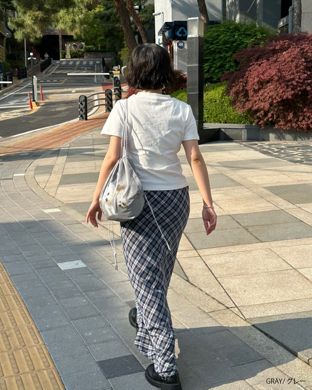 犬柄巾着ナップサック aj006