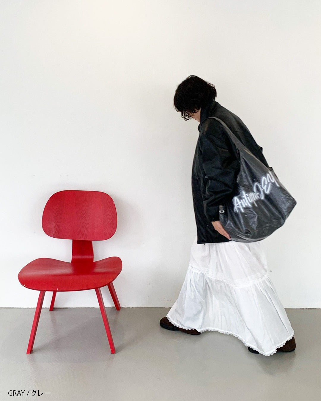 antique JEYロゴ入りビッグトート aj007