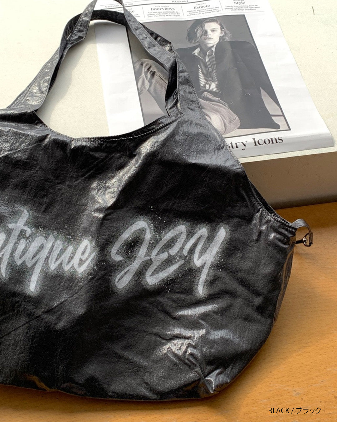 antique JEYロゴ入りビッグトート aj007