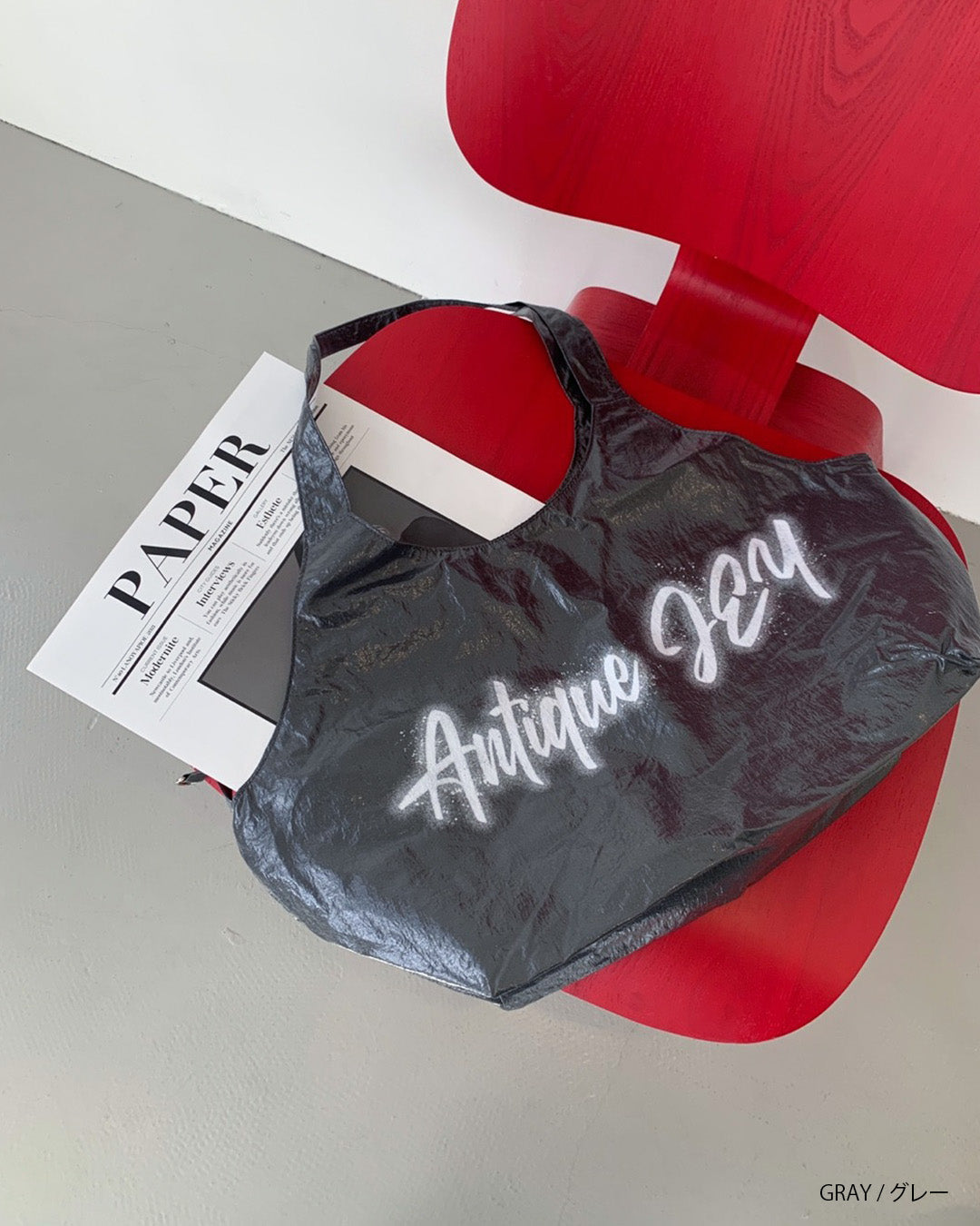 antique JEYロゴ入りビッグトート aj007