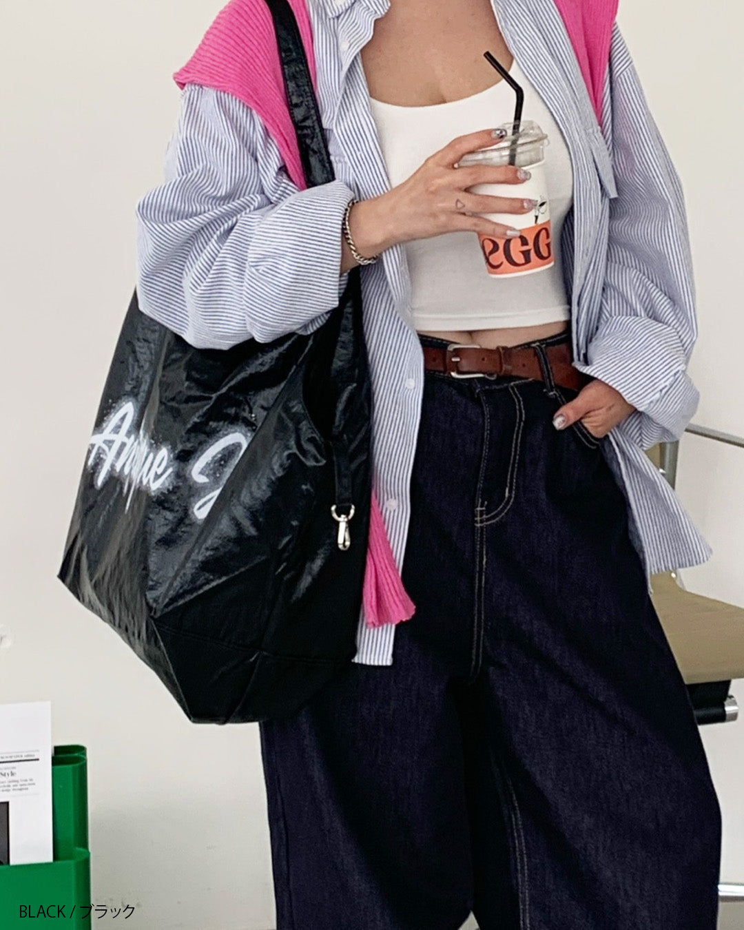 antique JEYロゴ入りビッグトート aj007