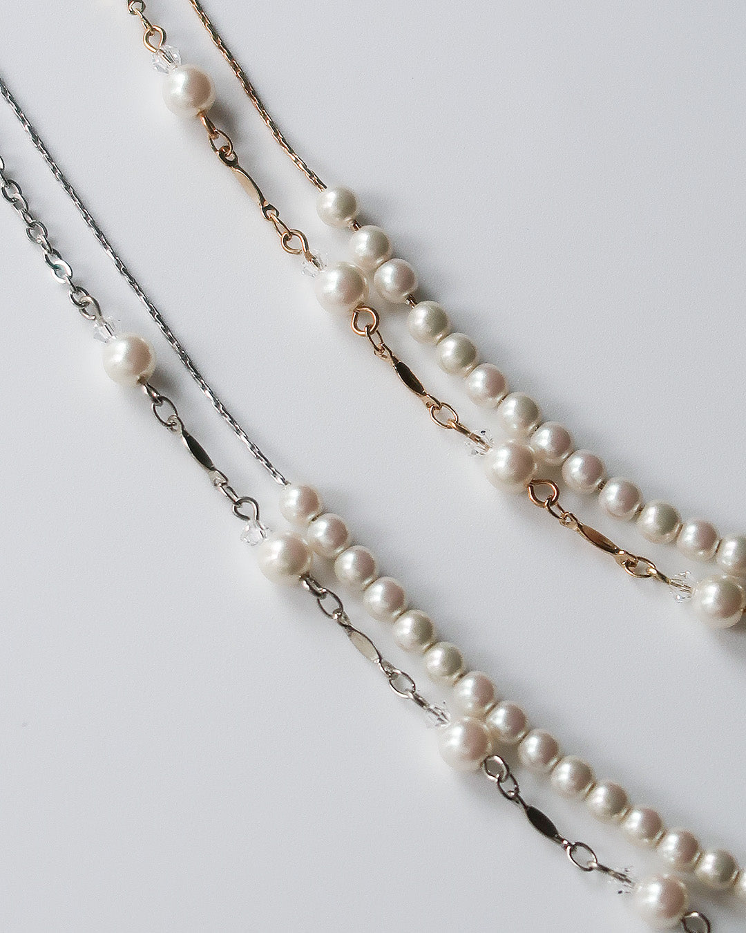 パール2連ネックレス as24838