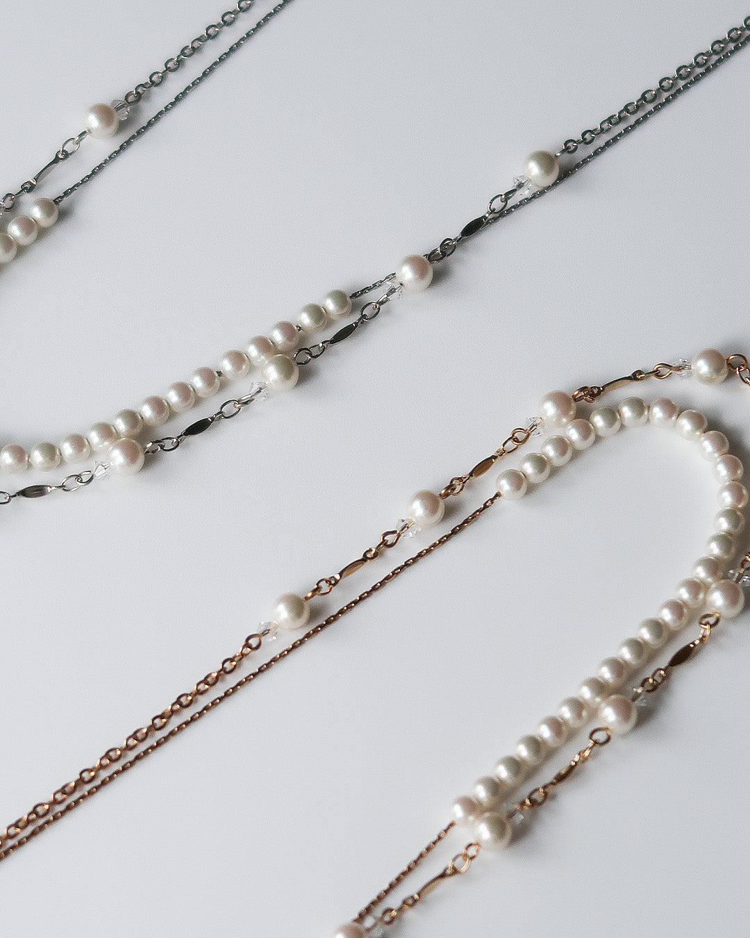 パール2連ネックレス as24838