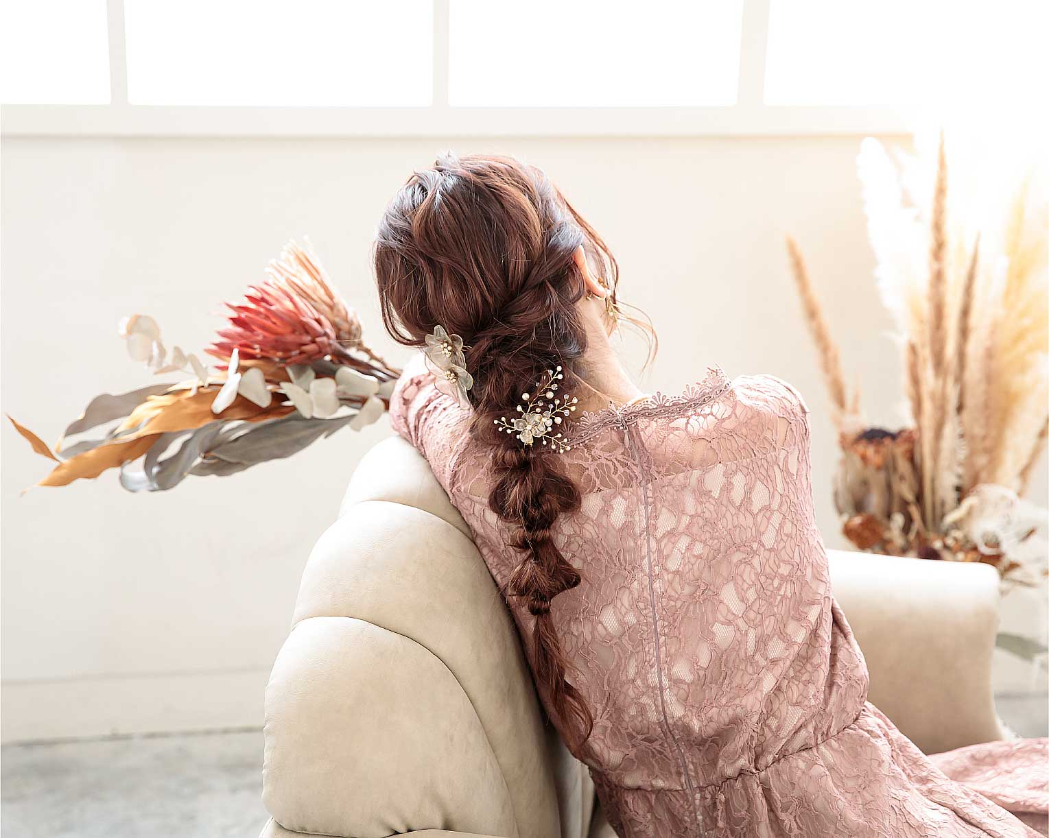 antique flowerコーム bh002