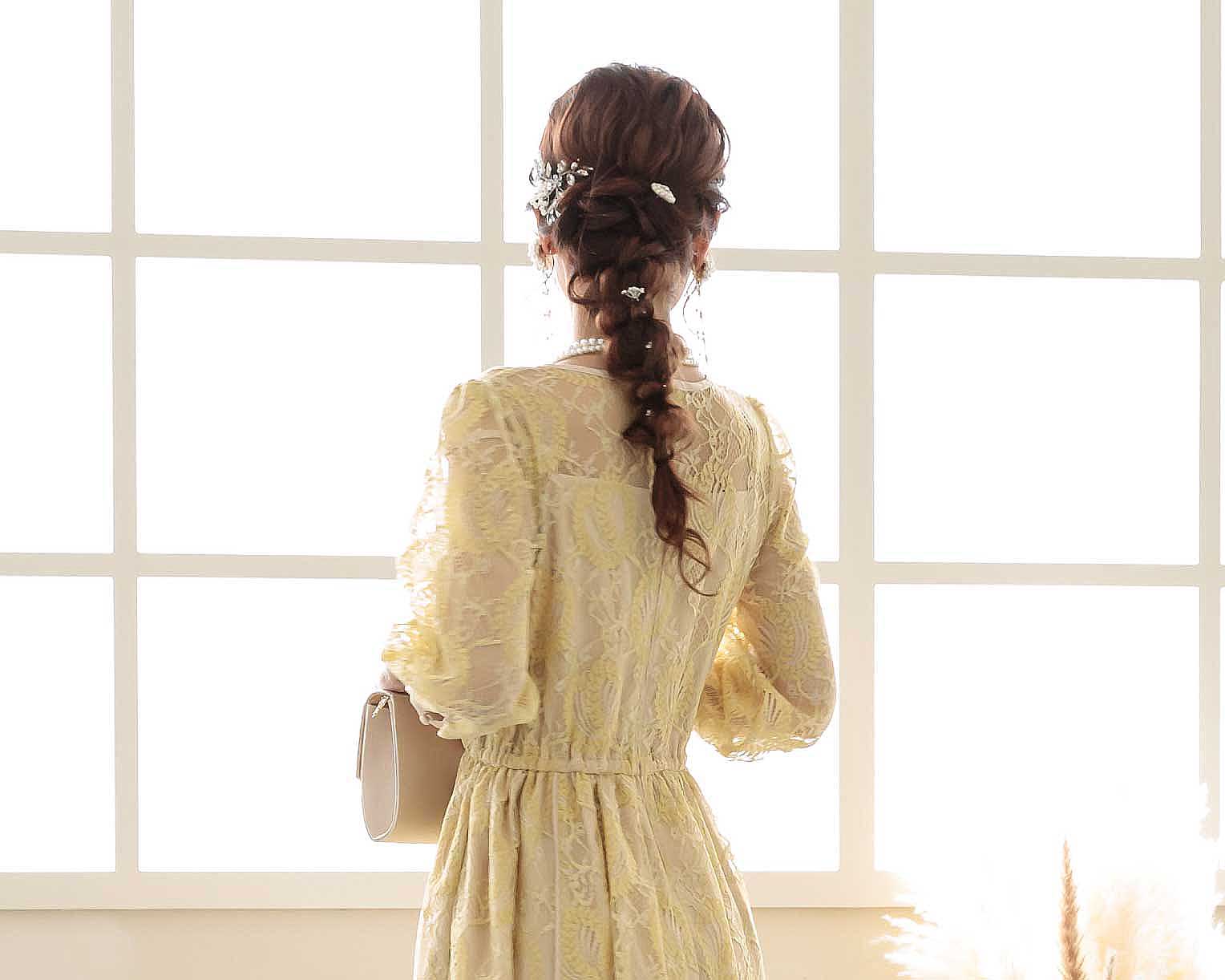 結婚式 ヘアアクセサリー バレッタ かわいい ヘアピン おしゃれ 人気 韓国 ランキング ゴールド 二次会 謝恩会 パーティー ヘアアクセ ヘッドドレス