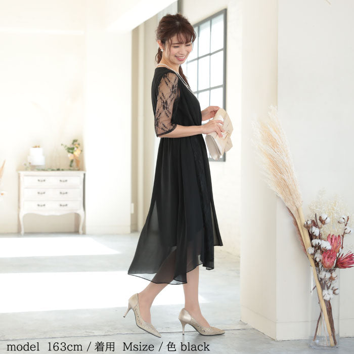 袖あり 二次会 パーティードレス ワンピース ランキング結婚式 韓国 ママコーデ 袖つき おしゃれ かわいい 人気 最新 楽ちん